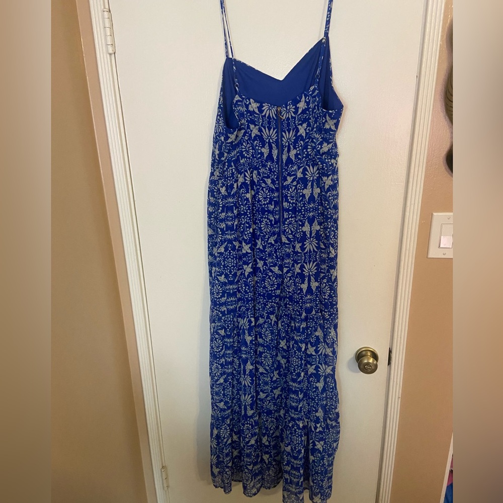 Xhilaration, Spaghetti strap, blue/ white colors, bird/ floral print